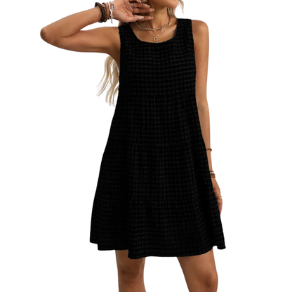 Aurelline | Sleeveless Tiered Mini Dress