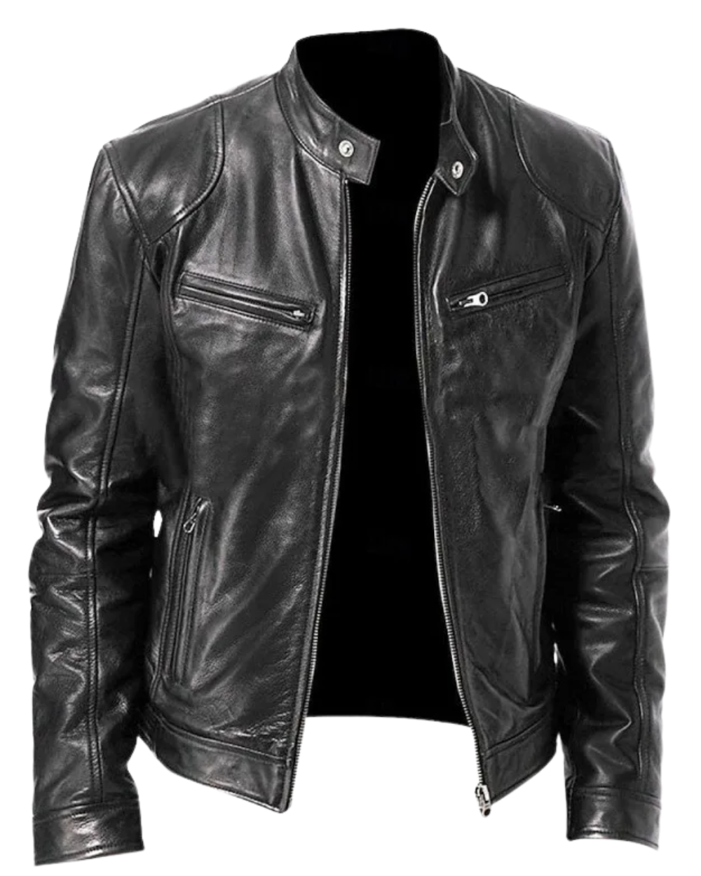 Kryvorn | Zip Front Biker Jacket