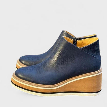 Alverna | Platform Wedge Ankle Boots