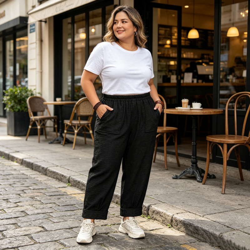 Eirene | Airy Wide Leg Comfort Pants