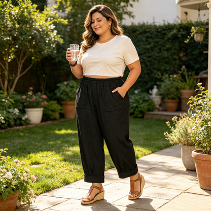 Eirene | Airy Wide Leg Comfort Pants
