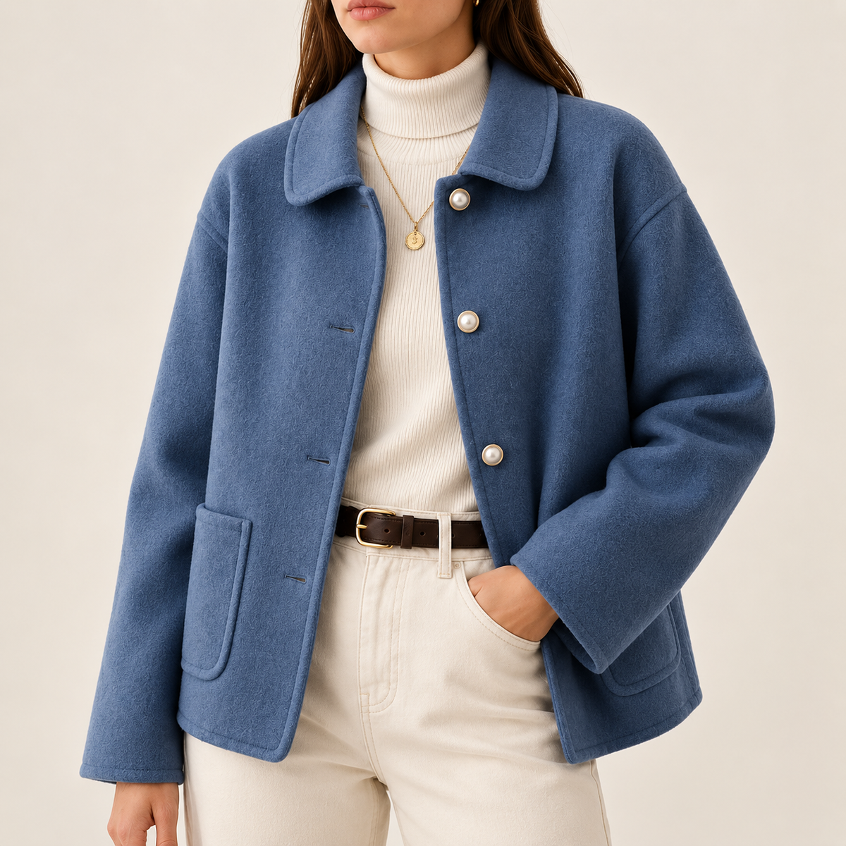 Winora | Classic Pearl Button Jacket