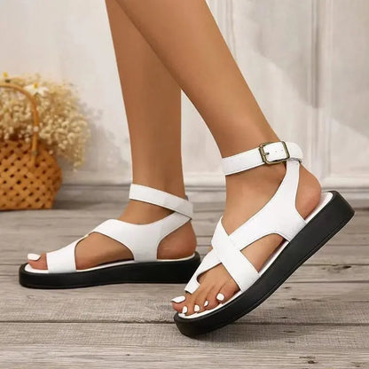 Zymeria | Cross Strap Platform Sandals