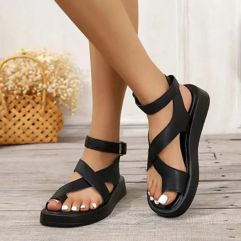 Zymeria | Cross Strap Platform Sandals