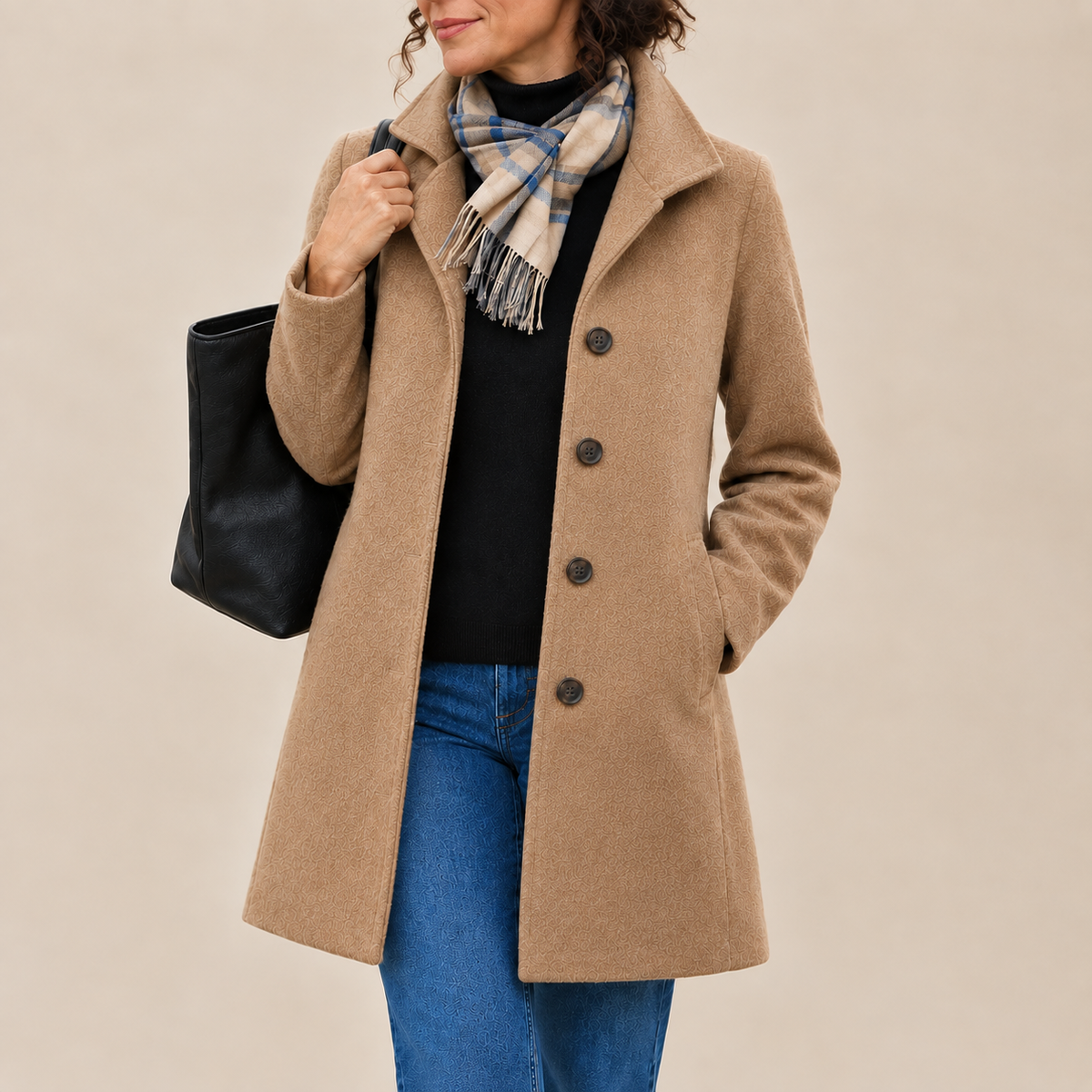 Adair | Refined Single Breasted Long Coat