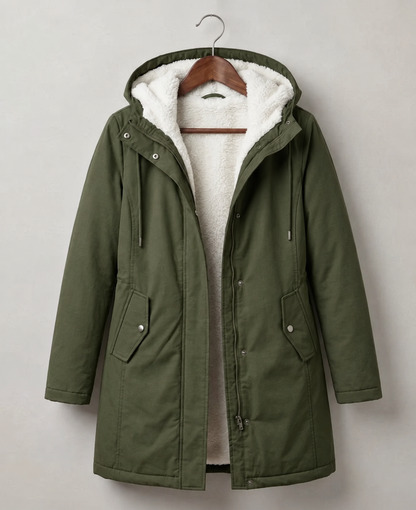 Fawn | Plush Lined Hooded Parka Coat