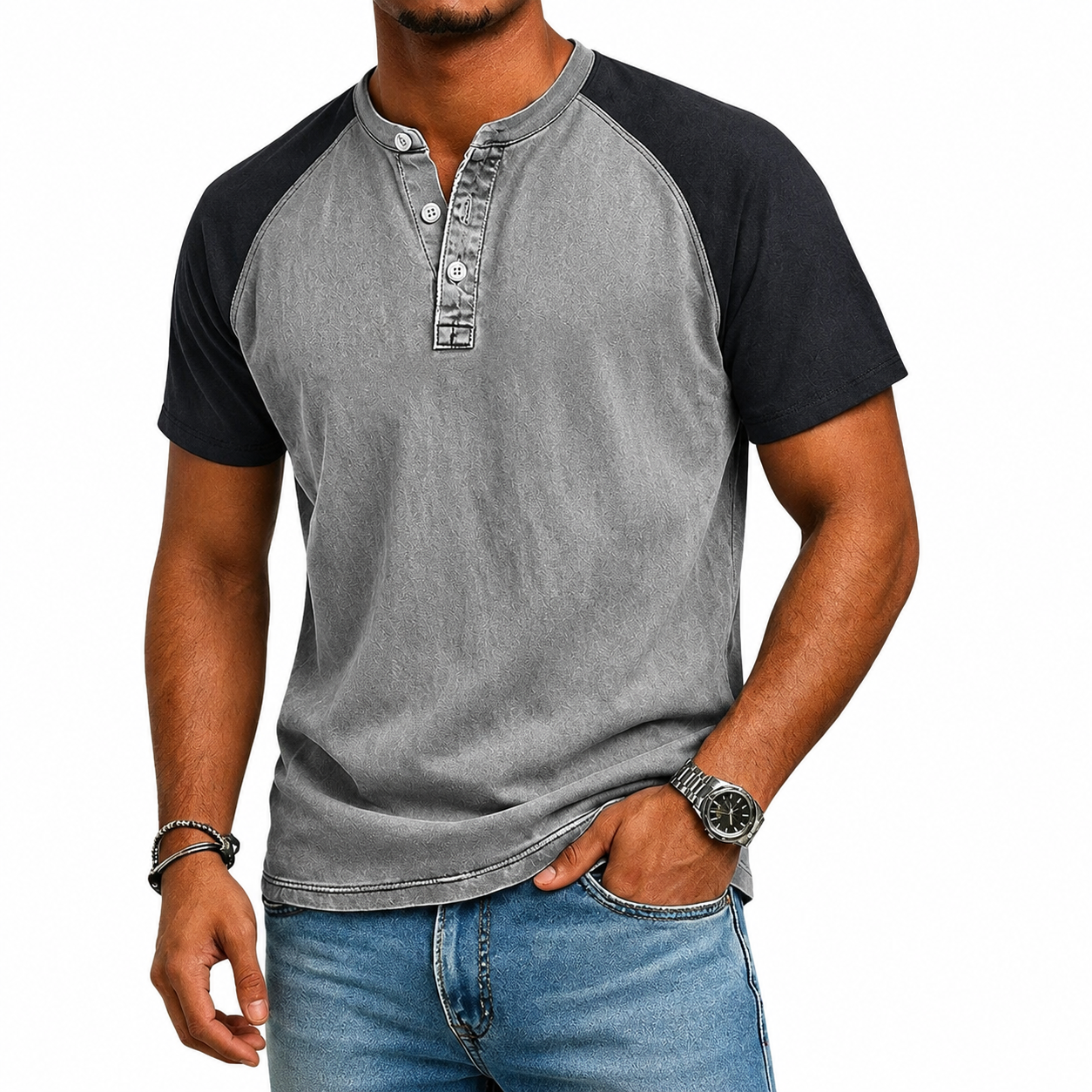 Quinton | Heritage Raglan Cotton Tee