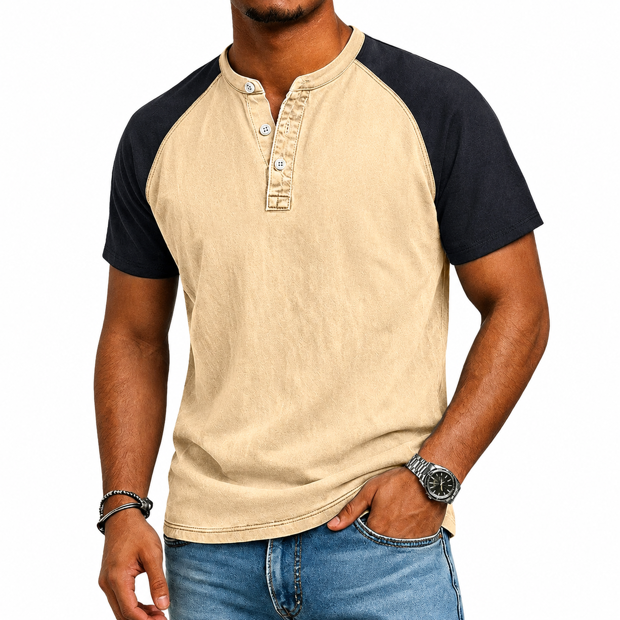 Quinton | Heritage Raglan Cotton Tee