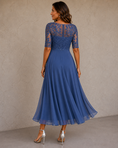 Jorienne | Flowing Chiffon Evening Dress
