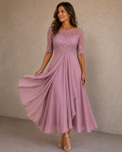 Jorienne | Flowing Chiffon Evening Dress