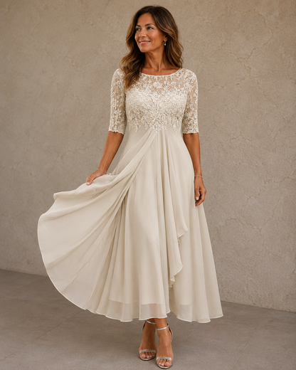 Jorienne | Flowing Chiffon Evening Dress