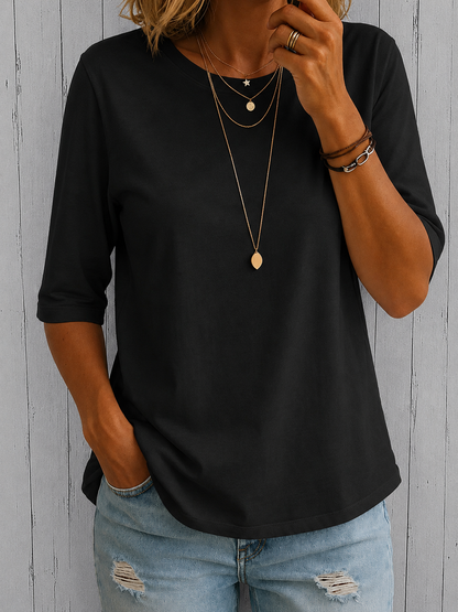 Brivana | Relaxed Half Sleeve Everyday Blouse