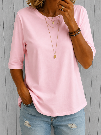 Brivana | Relaxed Half Sleeve Everyday Blouse