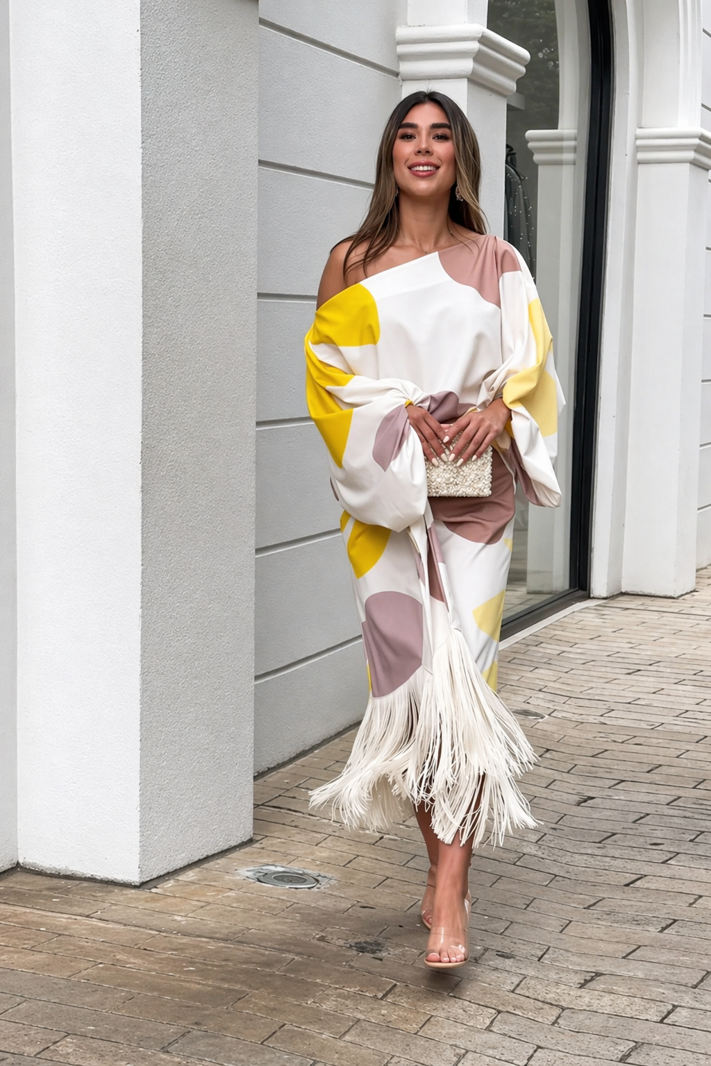 Mirevaya | One Shoulder Draped Dress