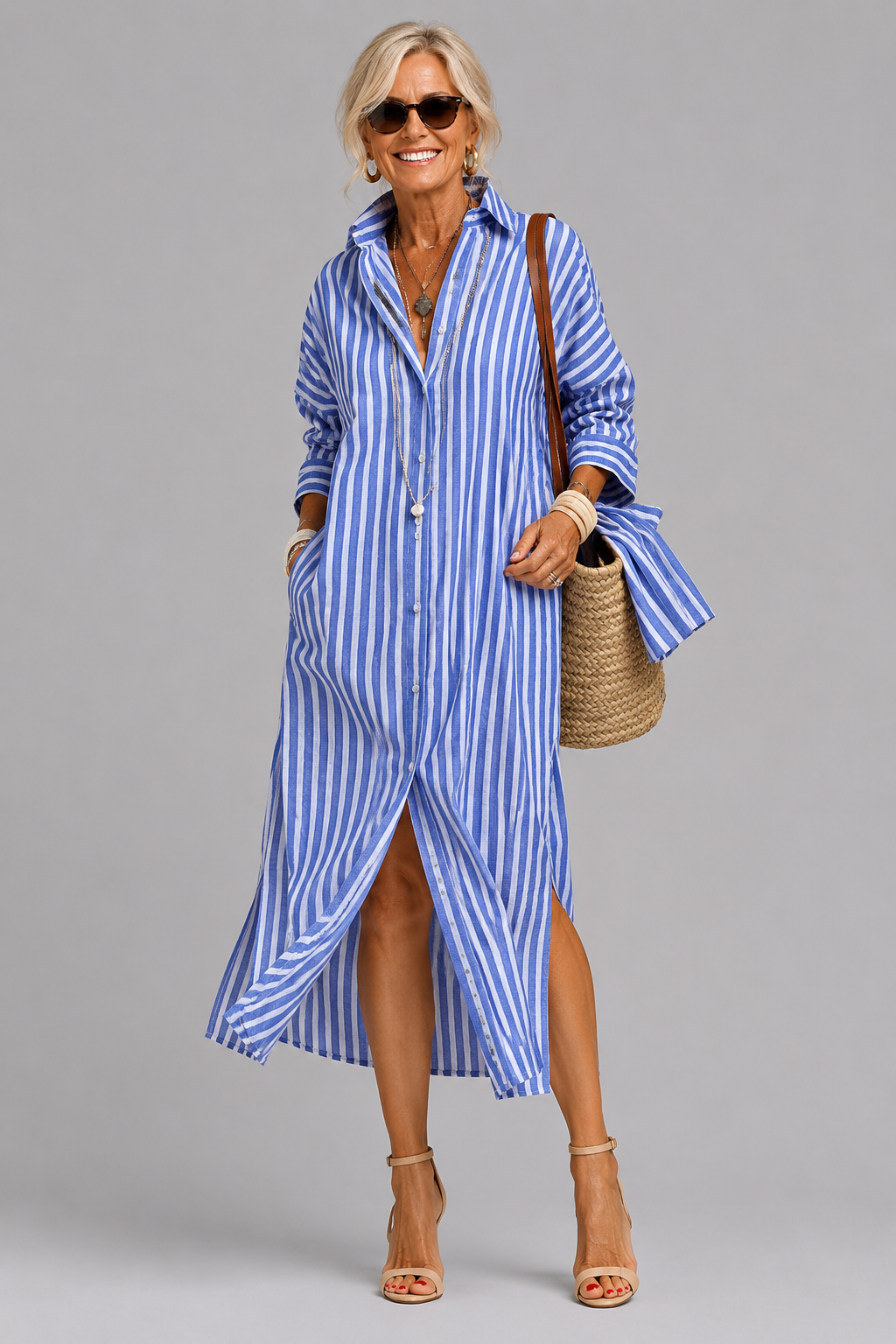 Dulcie | Oversized Button Through Dress