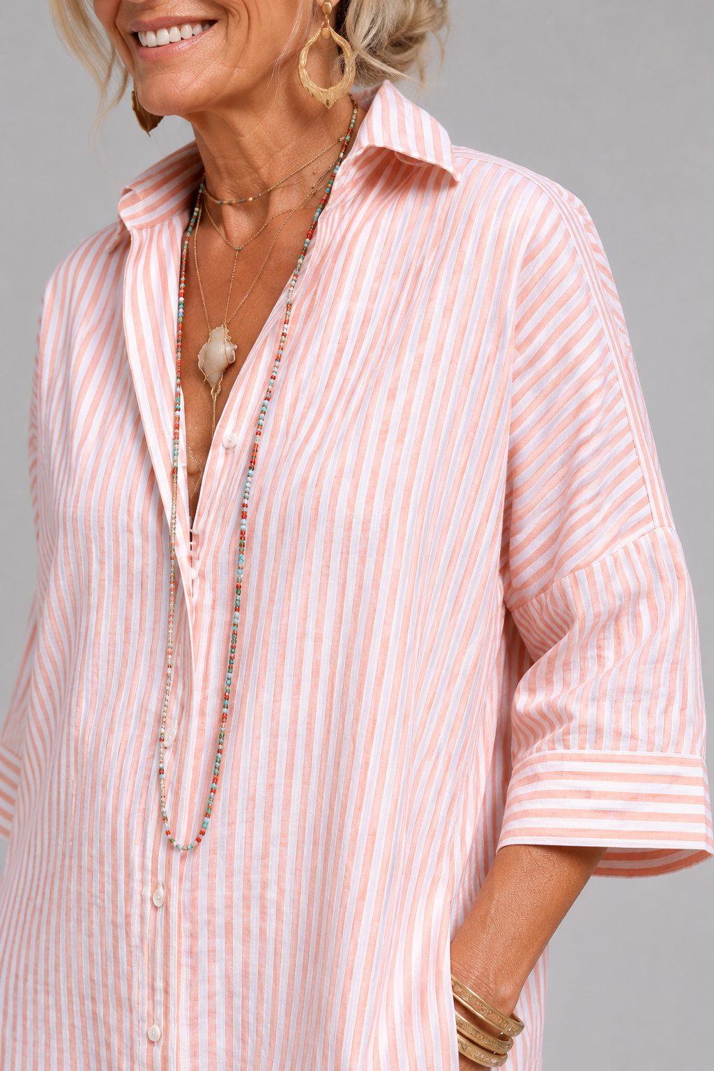 Dulcie | Oversized Button Through Dress