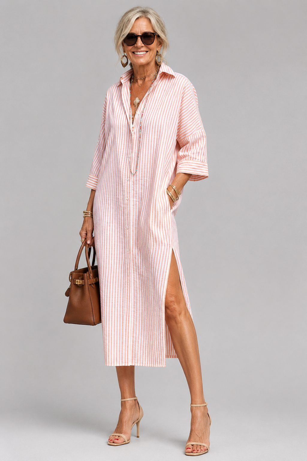 Dulcie | Oversized Button Through Dress