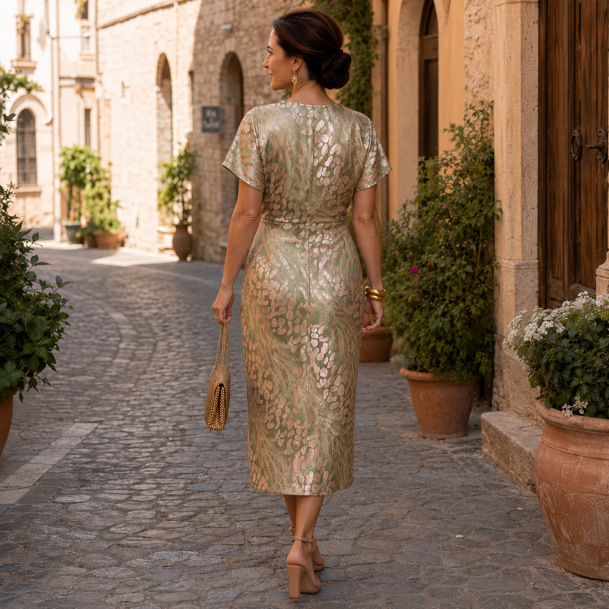 Corisette | Knot Front Occasion Dress