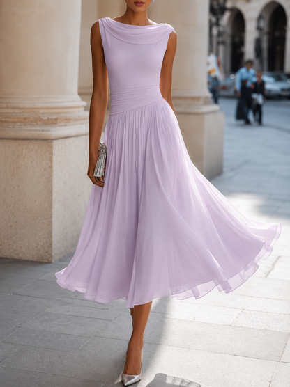 Lorena | Flowing Sleeveless Occasion Dress