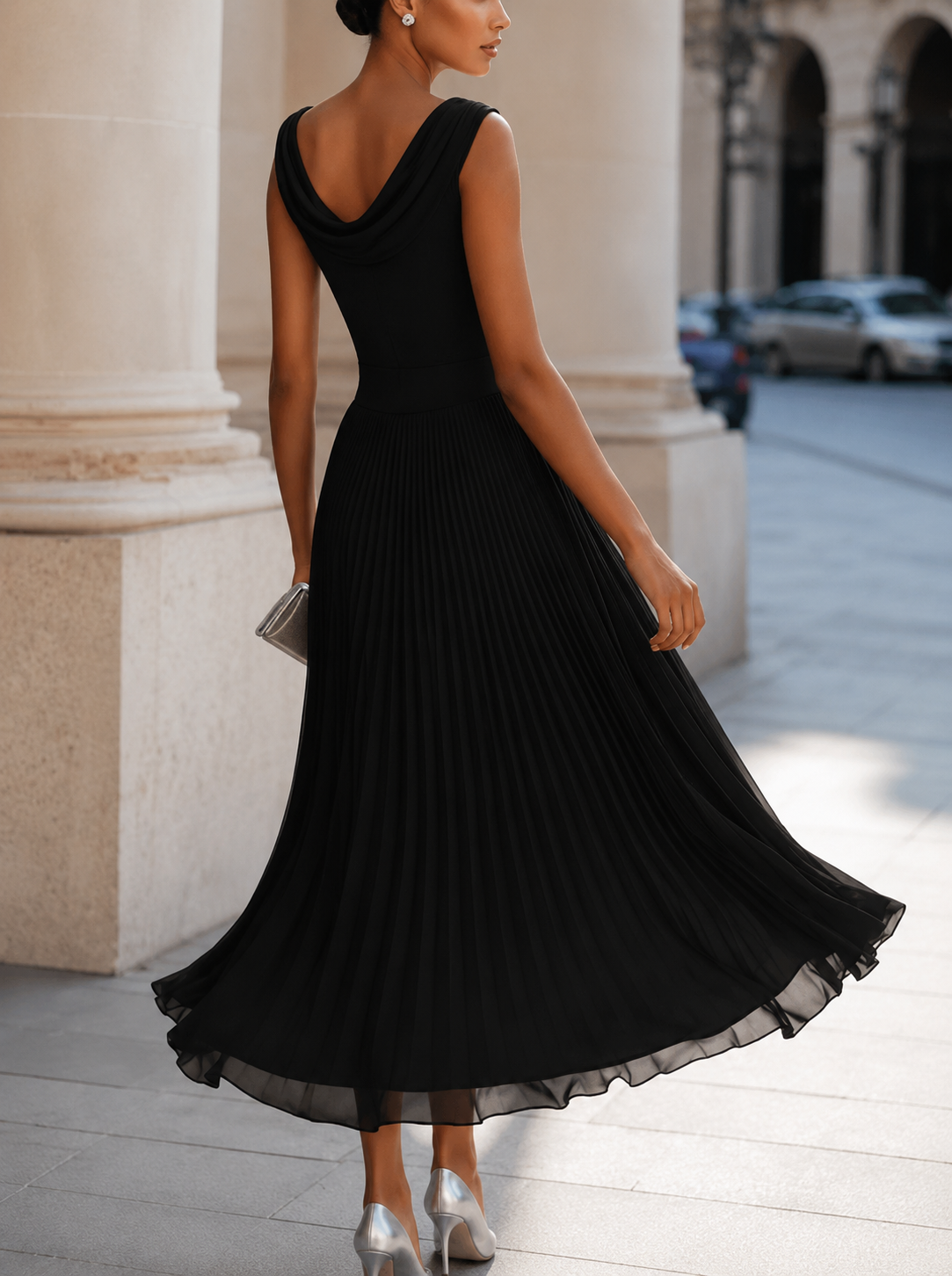 Lorena | Flowing Sleeveless Occasion Dress