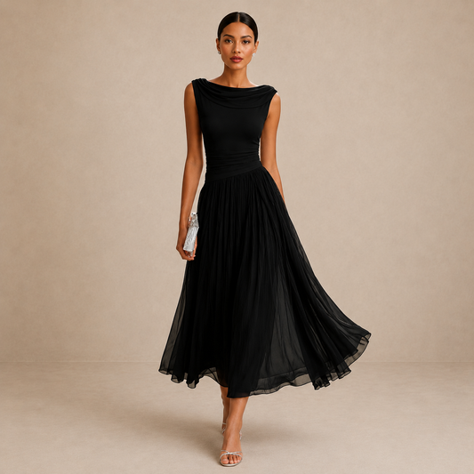 Lorena | Flowing Sleeveless Occasion Dress