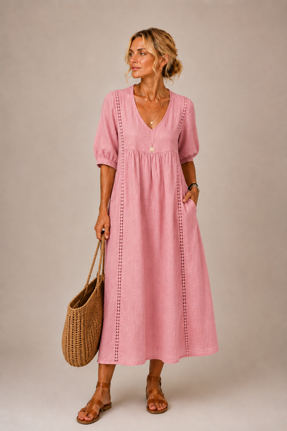 Pavlina | Breezy Empire Waist Maxi Dress
