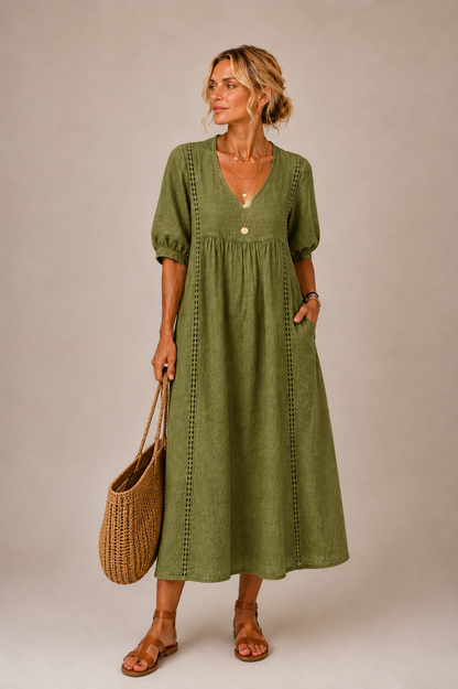 Pavlina | Breezy Empire Waist Maxi Dress