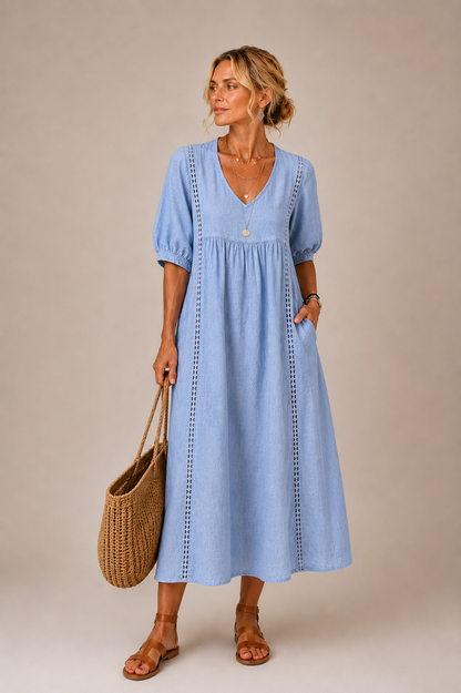 Pavlina | Breezy Empire Waist Maxi Dress