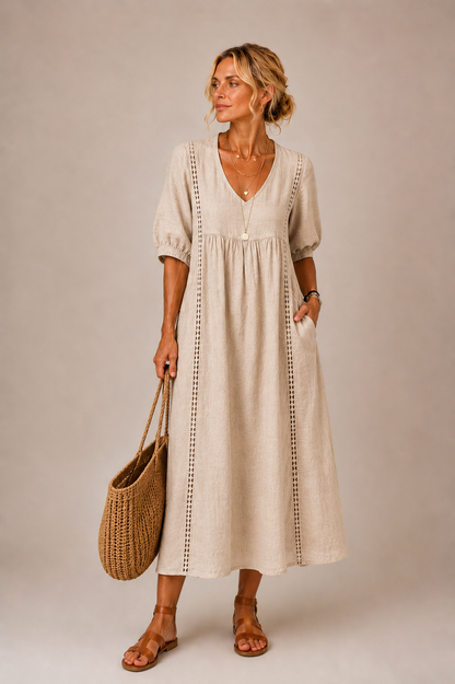 Pavlina | Breezy Empire Waist Maxi Dress