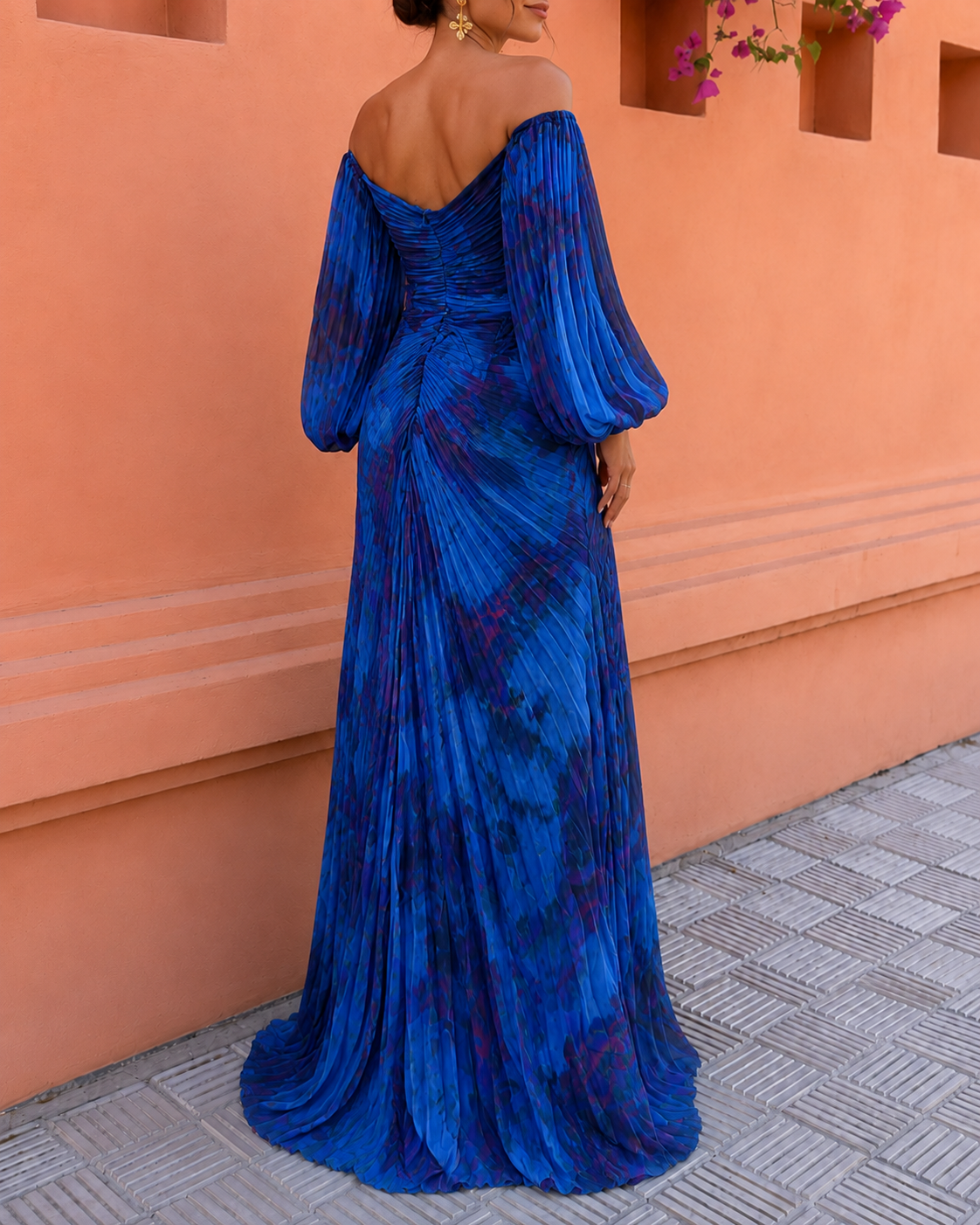 Mirevielle | Elegant Jewel Front Maxi Dress