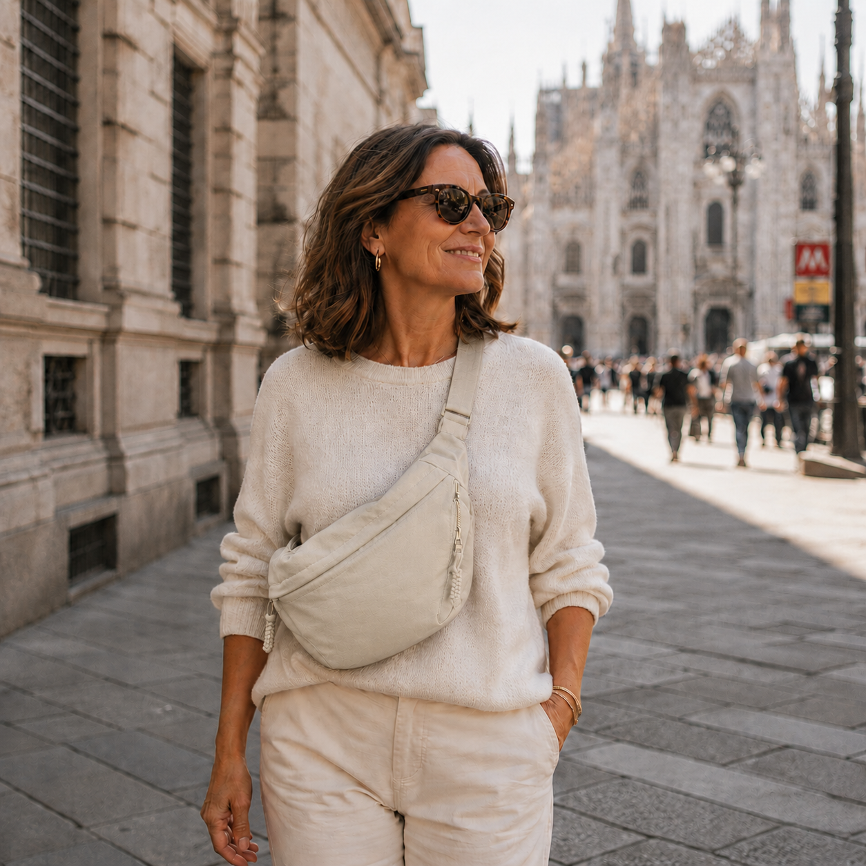 Avenza | Lightweight Crescent Shoulder Bag