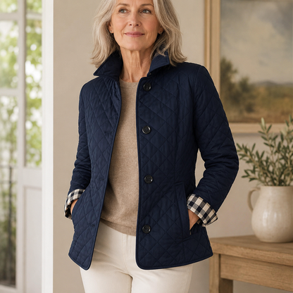Rowenna | Plaid Cuff Quilted Jacket