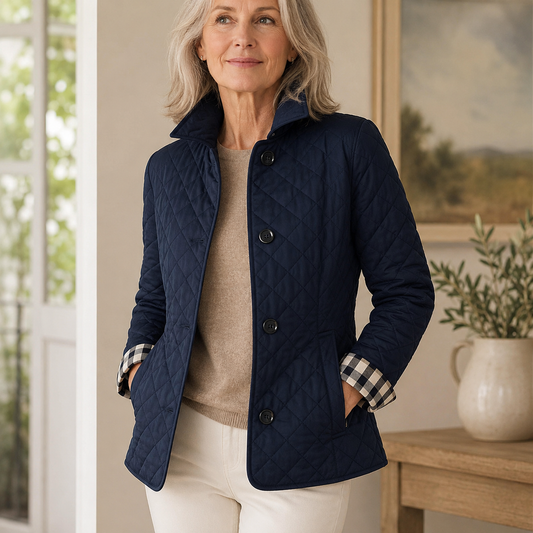 Rowenna | Plaid Cuff Quilted Jacket