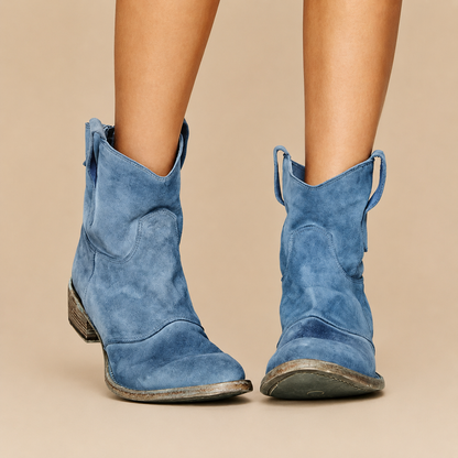 Hestina | Rustic Western Pull On Boots