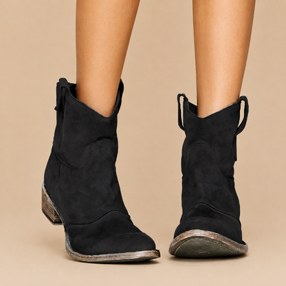 Hestina | Rustic Western Pull On Boots