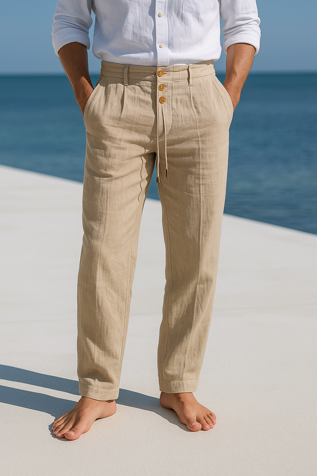 Easton | Drawstring Tailored Casual Trousers