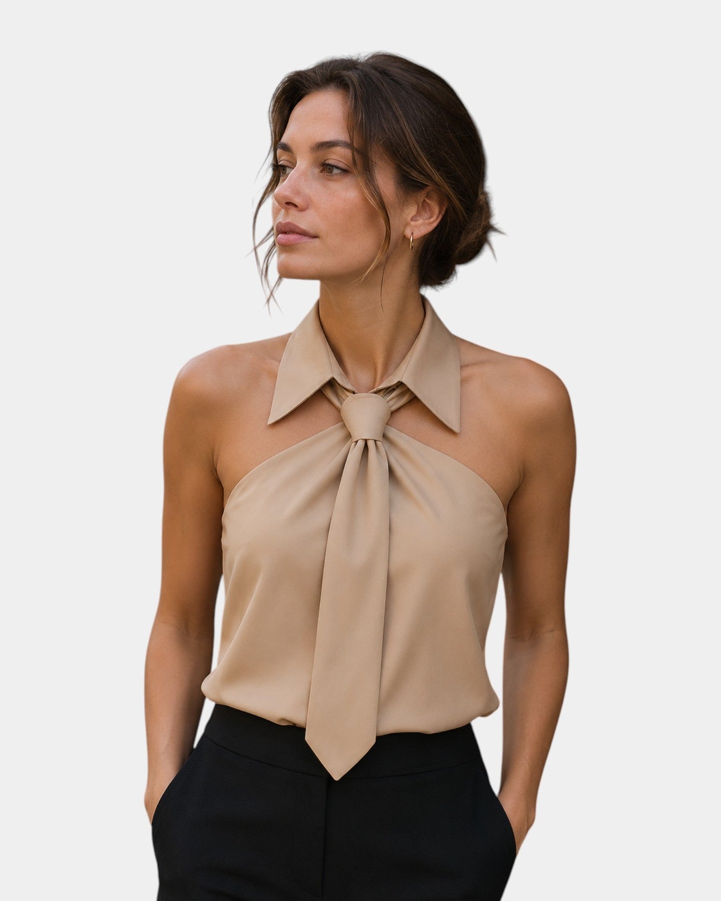 Piper | Halter Neck Tie Blouse