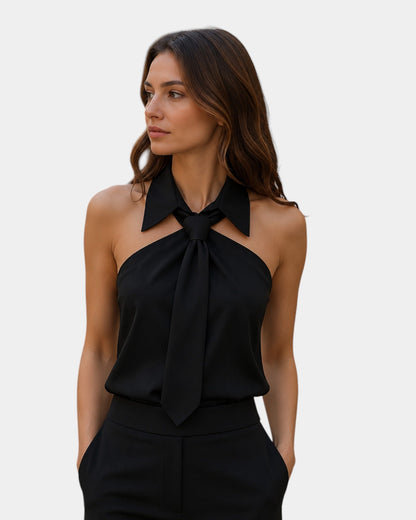 Piper | Halter Neck Tie Blouse
