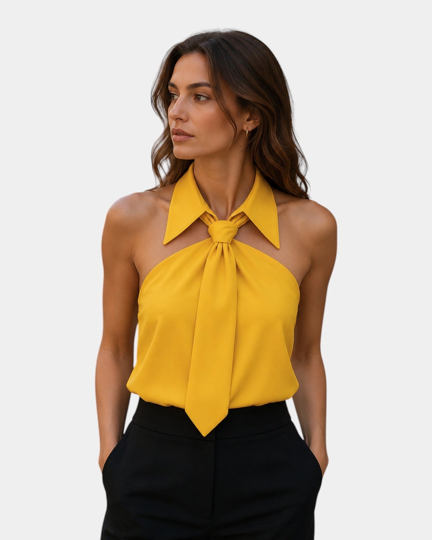 Piper | Halter Neck Tie Blouse
