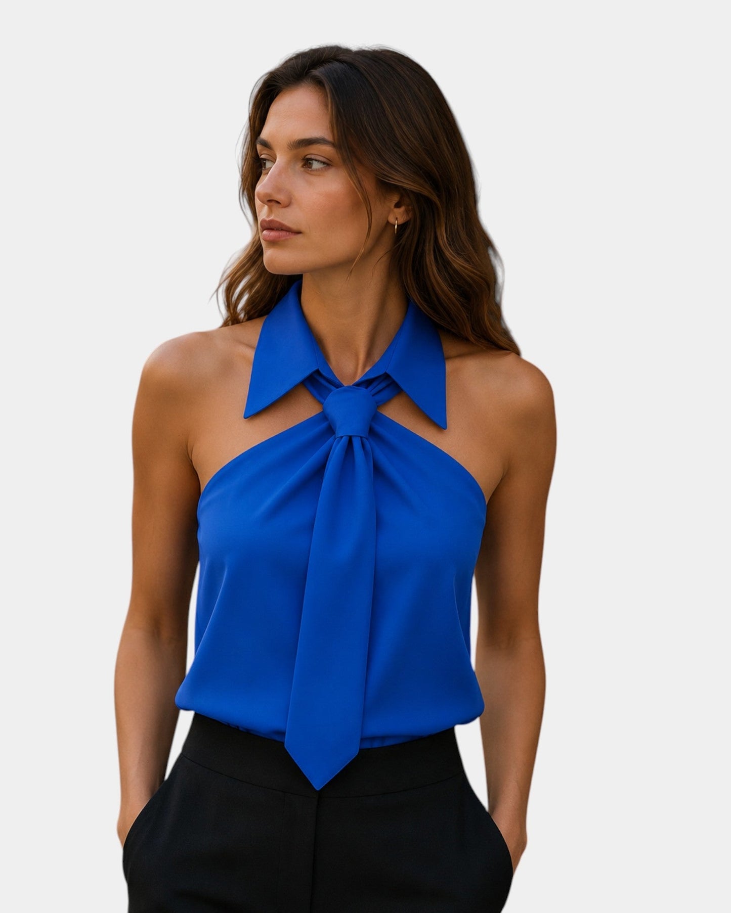 Piper | Halter Neck Tie Blouse