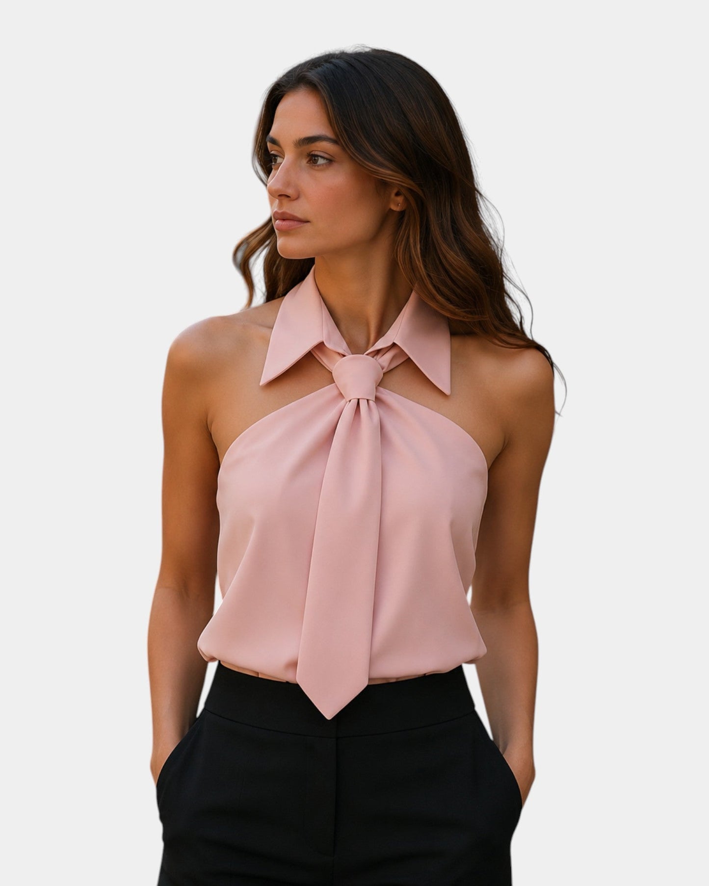 Piper | Halter Neck Tie Blouse