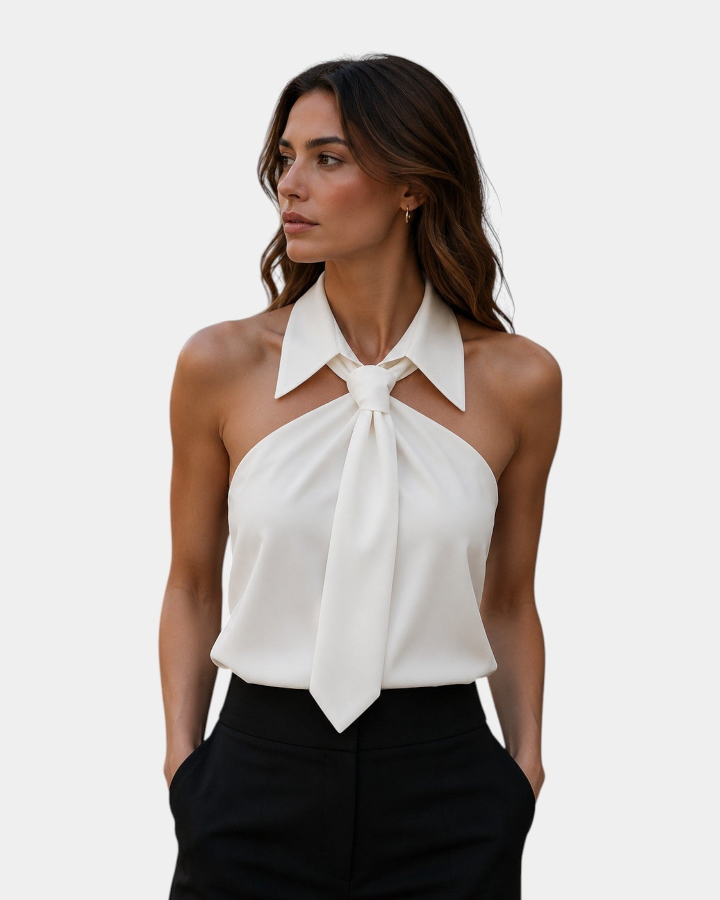 Piper | Halter Neck Tie Blouse