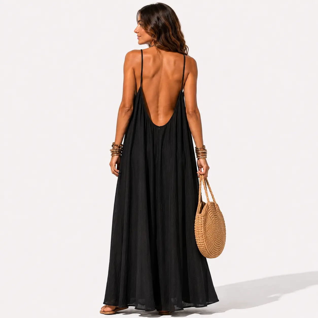 Vespera | Flowy Strappy Maxi Dress