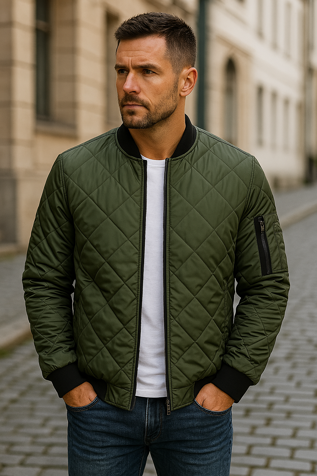 Maddox | Casual Diamond Stitch Jacket
