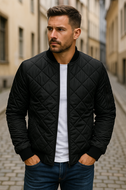 Maddox | Casual Diamond Stitch Jacket