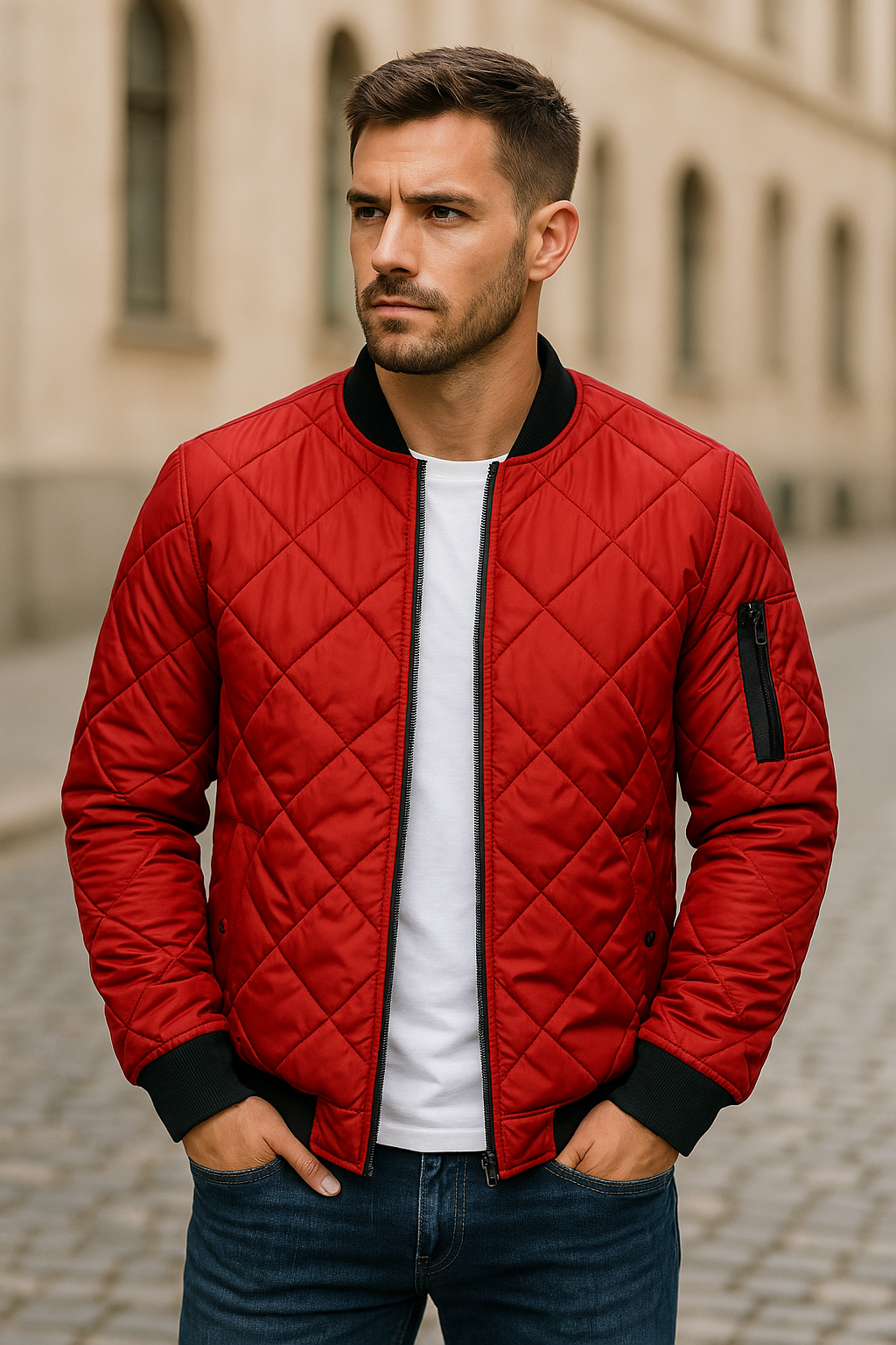 Maddox | Casual Diamond Stitch Jacket