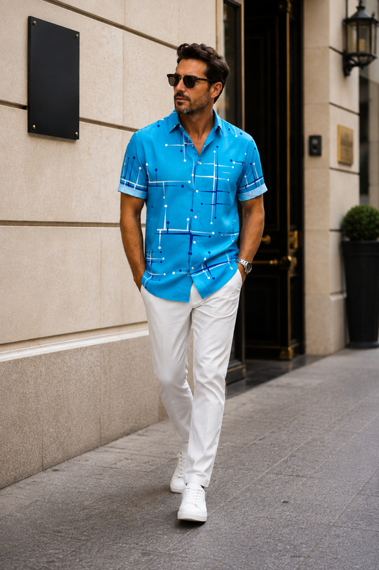 Dryden | Modern Resort Print Shirt