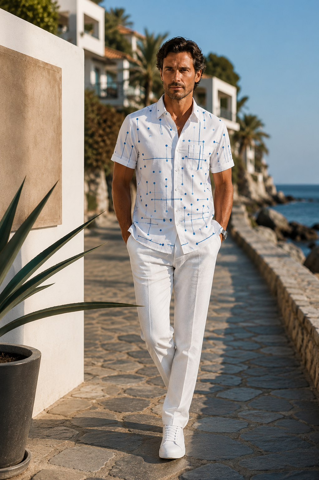 Dryden | Modern Resort Print Shirt