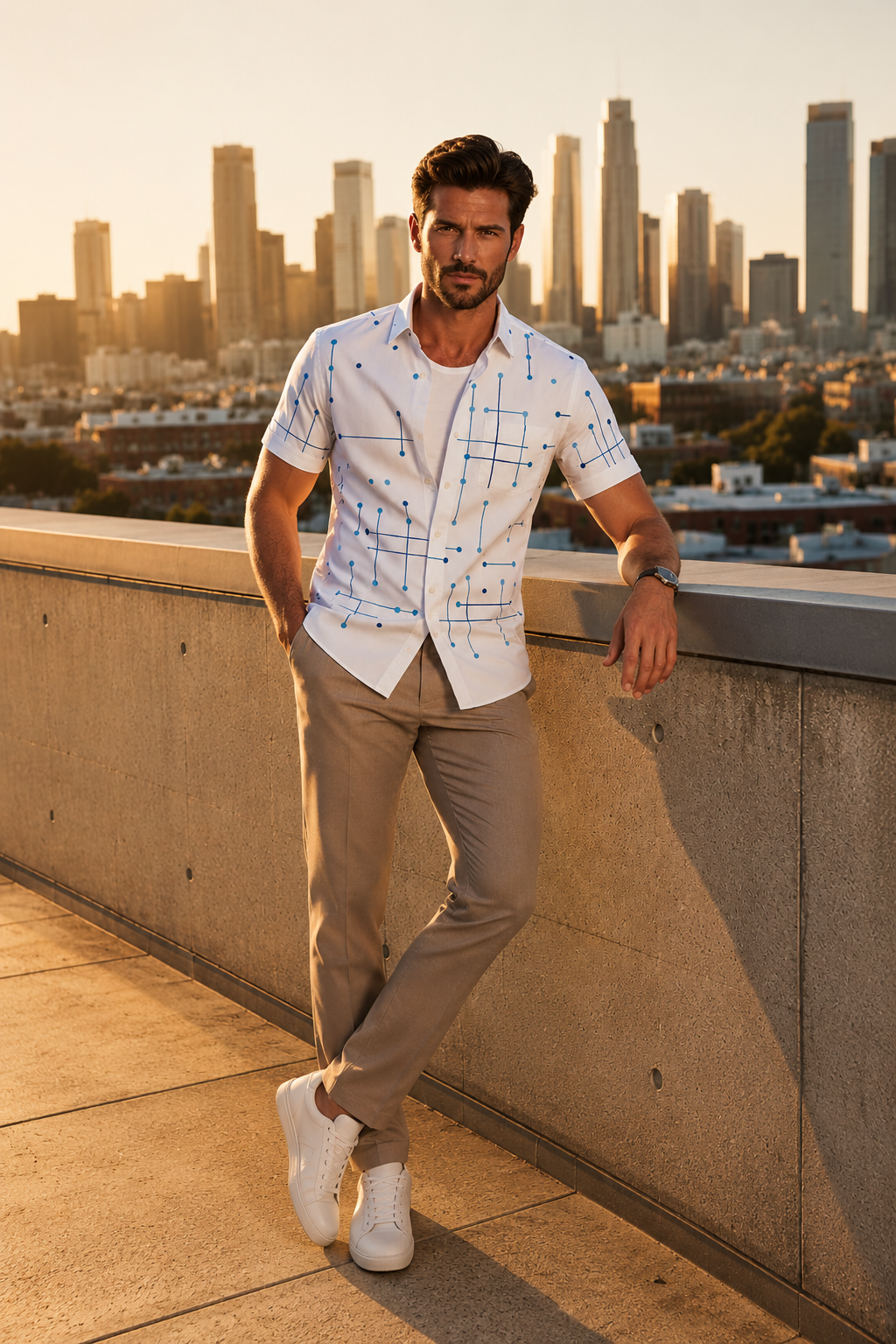 Dryden | Modern Resort Print Shirt