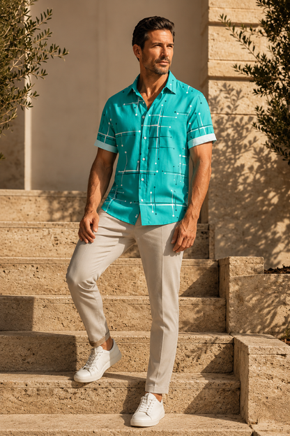 Dryden | Modern Resort Print Shirt